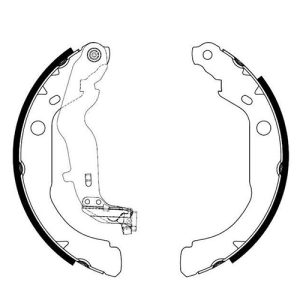 SAPATA FREIO DUSTER 2.0 16V 4X2 11/ CAPTUR 2.0 16V 4X2 17/24
