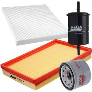 KIT FILTRO TROCA COMPLETA KWID 1.0 12V 3CC 17/